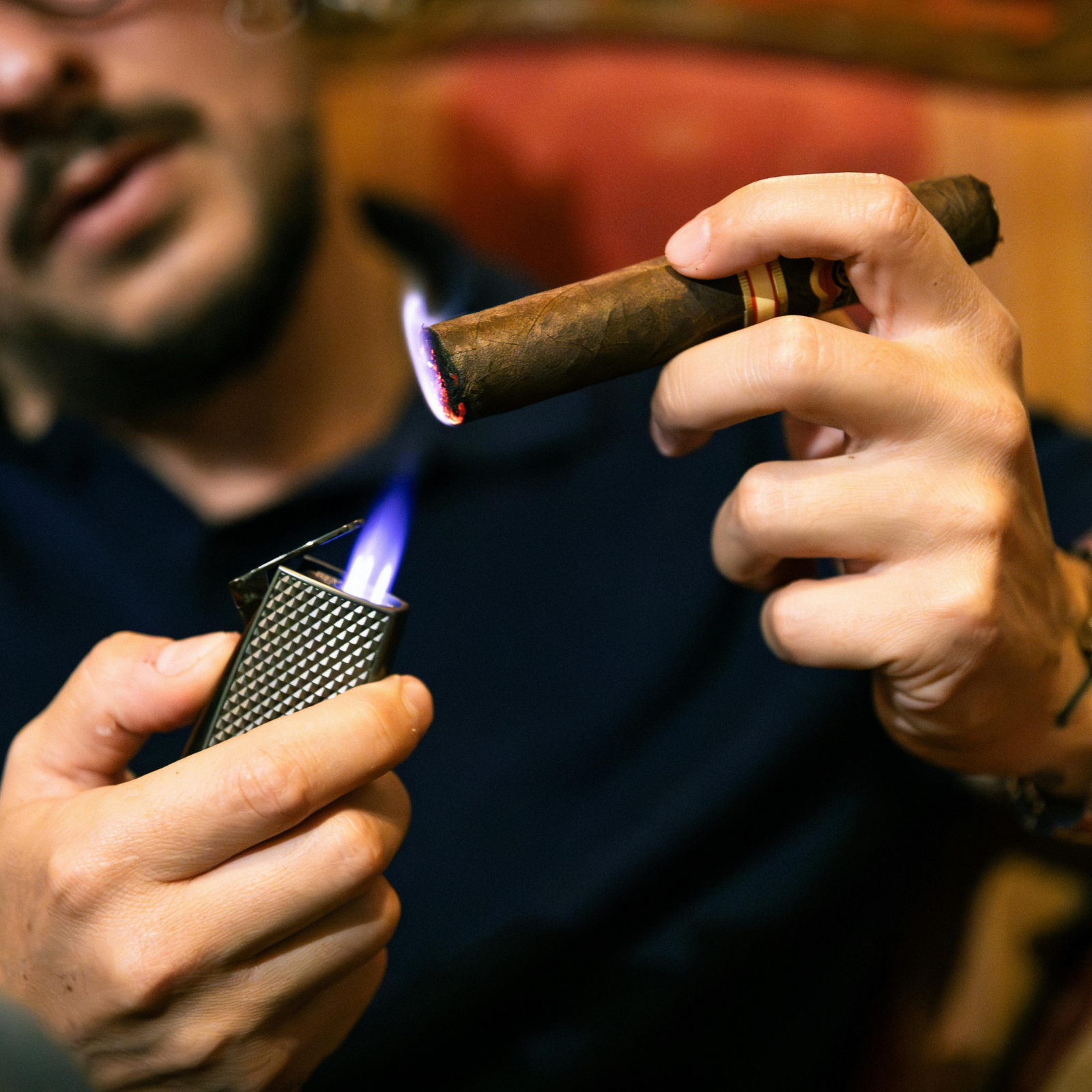 Premium cigar box presentation