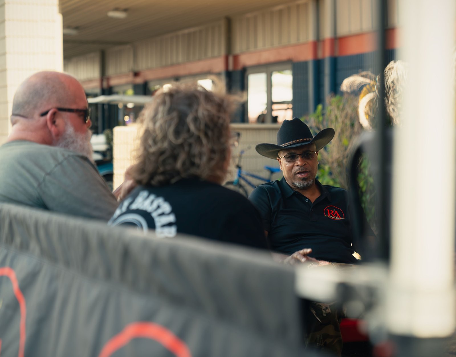 Inside the mobile cigar lounge