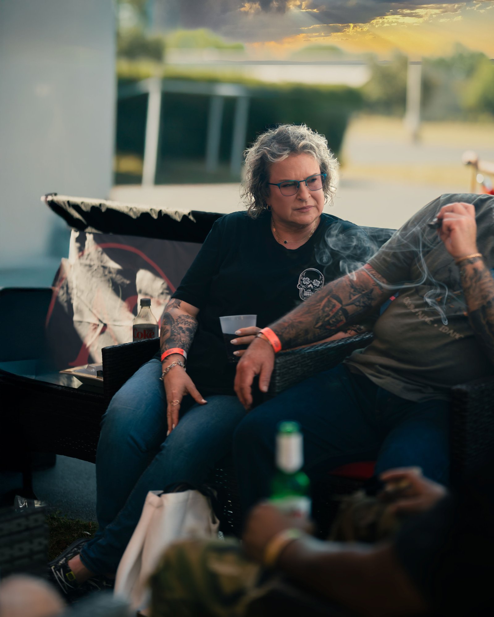 Evening cigar lounge mood